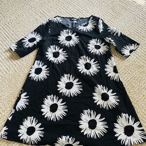 Black and White Floral Dress